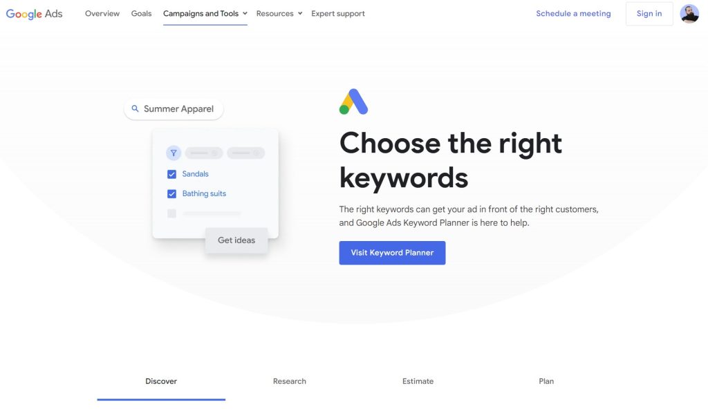 Google Keyword Planner - Tools to Research Profitable Keywords