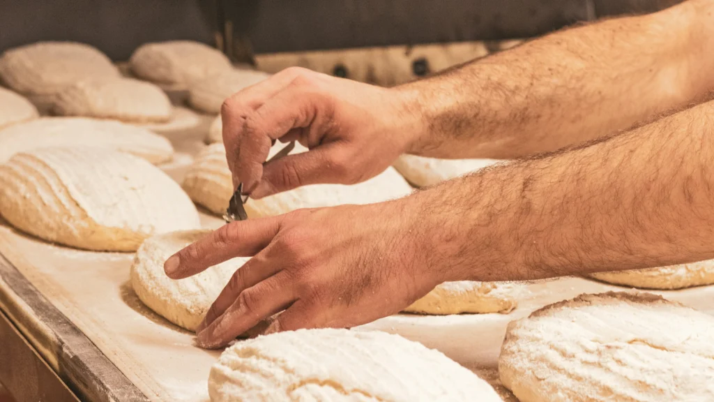 profitable home baking setup with fresh sourdough loaves
