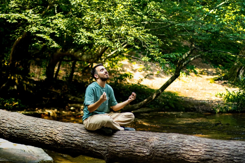 spiritual life coach guiding a client in a calm setting