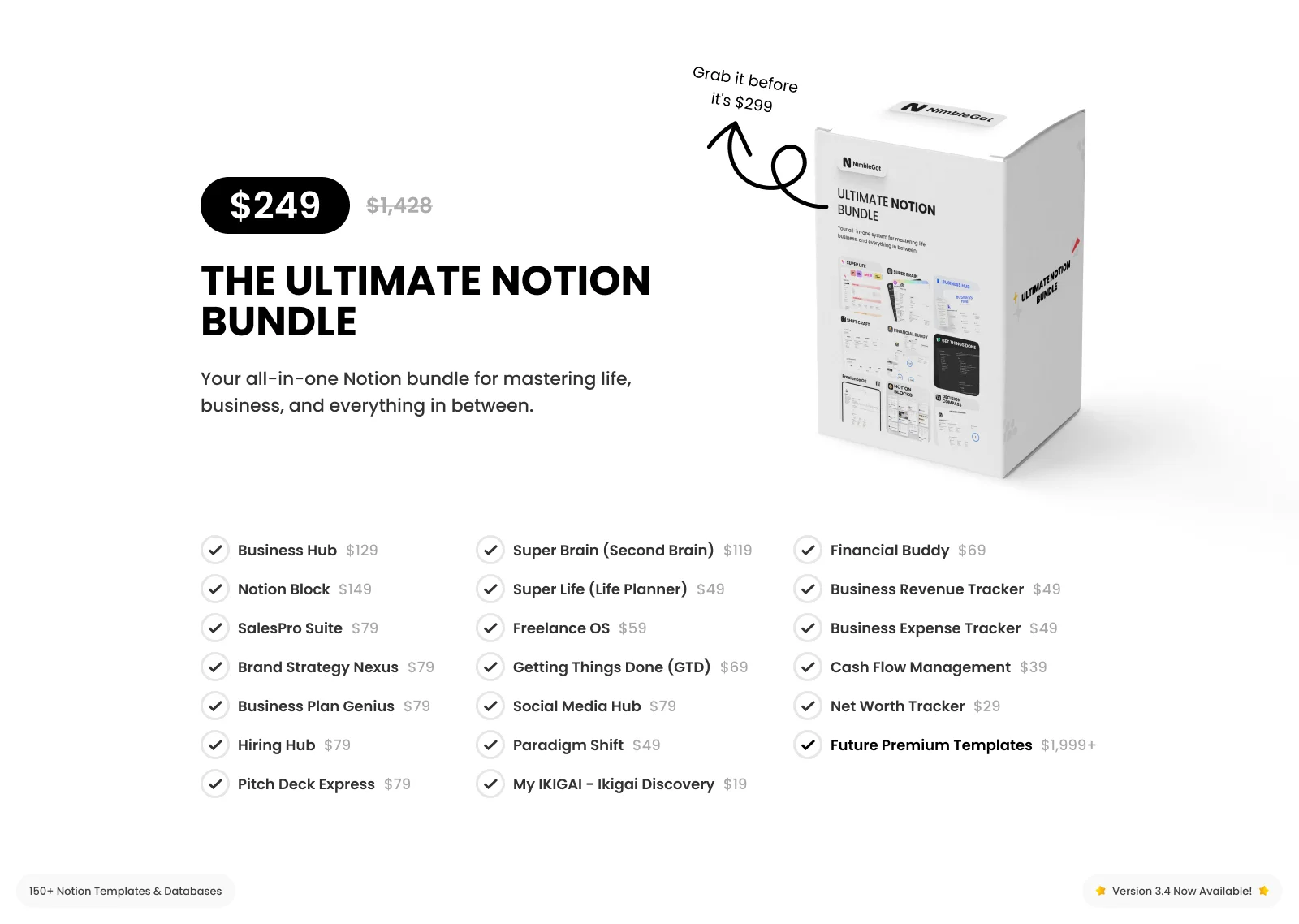 Ultimate Notion Bundle — Build faster with proven systems