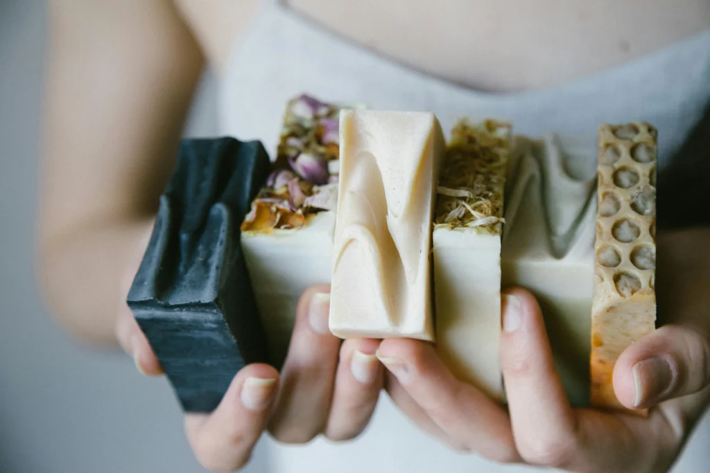 Moisturizing handmade soap for aging skin